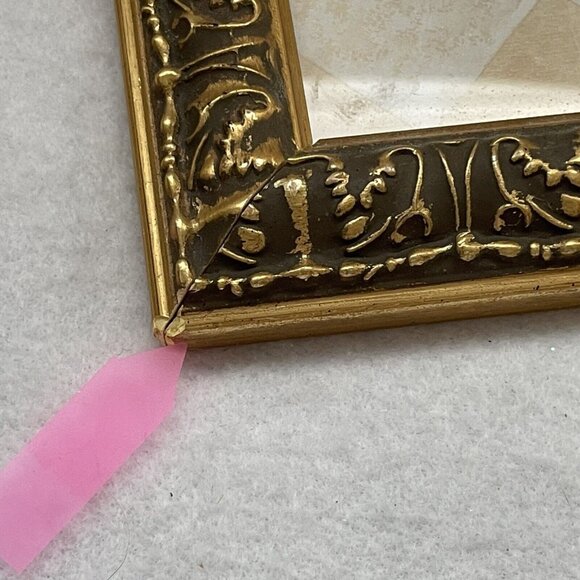 Fleur De Lis Framed Prints Gold Frame Set of Two - Picture 8 of 13